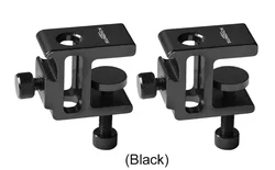Camping Lantern Stand Clip | Aluminum Alloy Clamp (2pcs black)