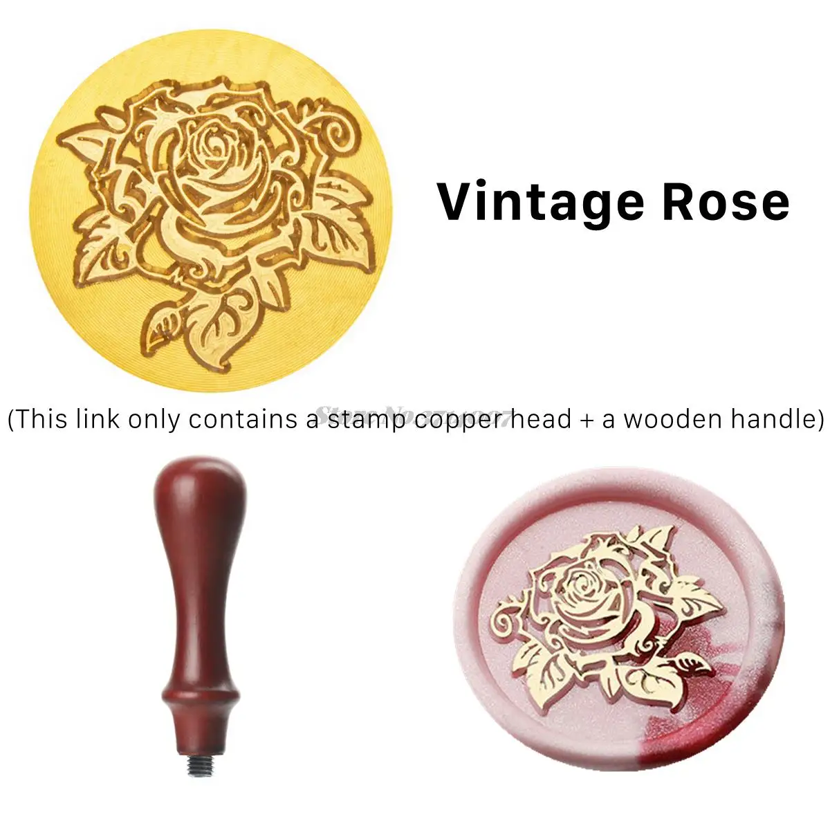 2022 Plant Rose Flower Wax Seal Stamp Retro Life Tree Cat Butterfly Antique Scrapbooking HEAD Wedding Decorative Invitation 