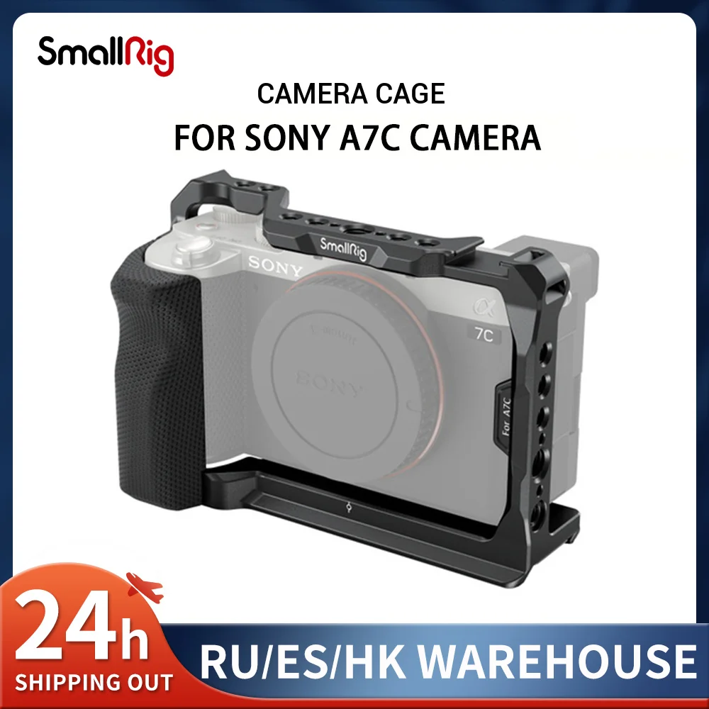 Smallrig Full Dslr Camera Cage Con Impugnatura Laterale In Silicone Grip Rig Per Sony Alpha A7C A7C Accessori Per Fotocamere 3212