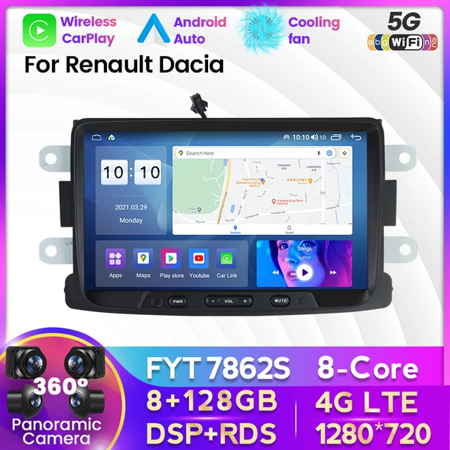 8core Android 128g Rom Car Radio Multimedia For Renault Dacia