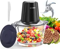 Food Processor Electric Meat Grinder 500W Food Chopper 2 Speed for Vegetable Kitchen Cutter Medium Super Chopping Grinding 1
