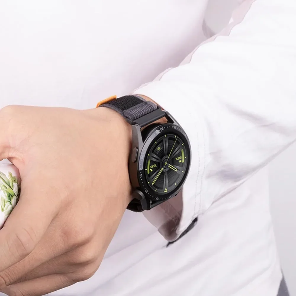 Nylon Band for HaiWei Watch Galaxy 7 6 5 4 40mm 44mm Classic/Active/Gear S3 Frontier 20mm 22mm Sport Loop Strap Amazfit GTS 3 4