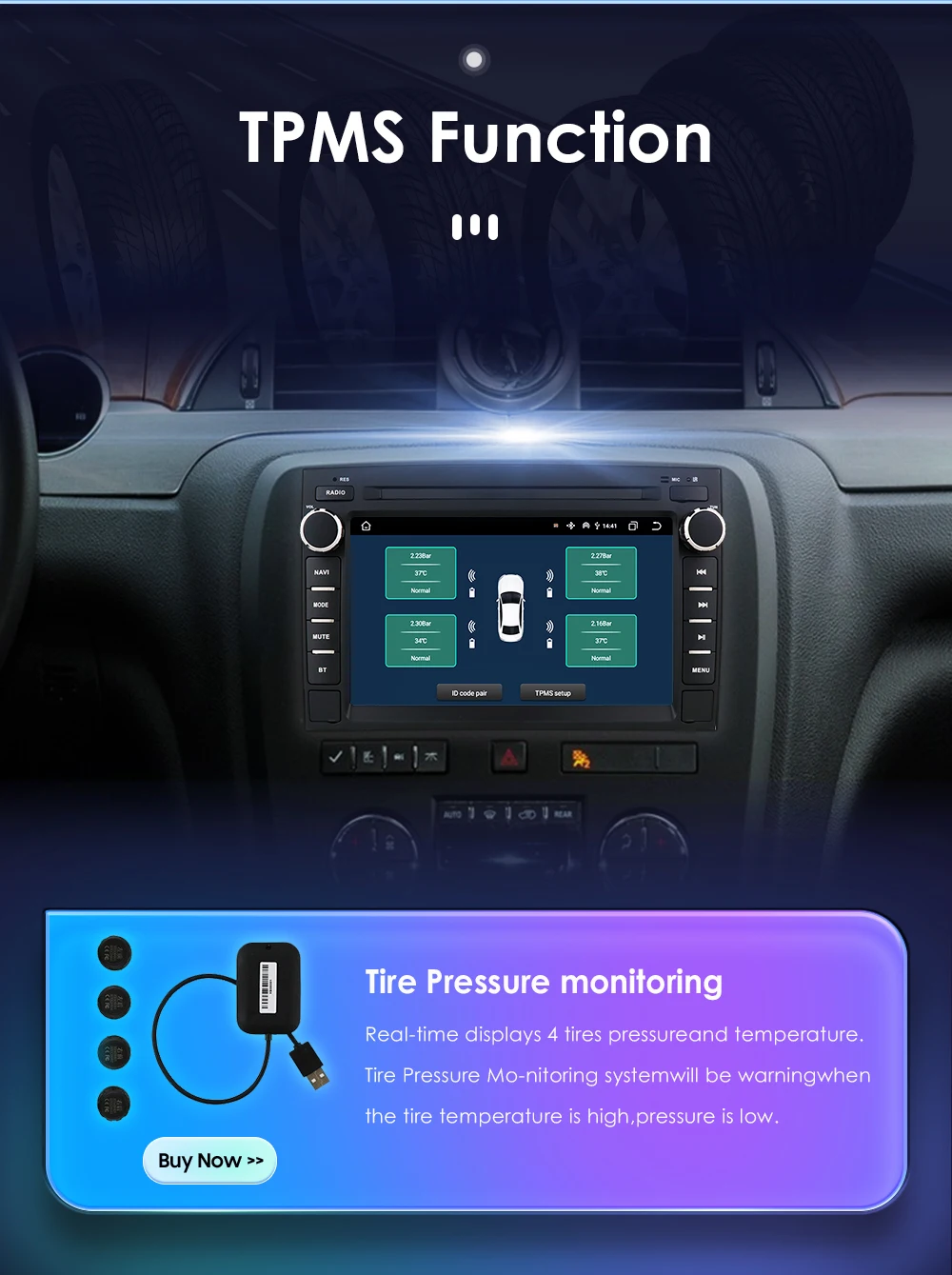 Hizpo 2Din Android 14 Car Multimedia Player Radio for GMC Chevrolet Chevy Yukon Tahoe Suburban Sierra Acadia Automotivo GPS Navi