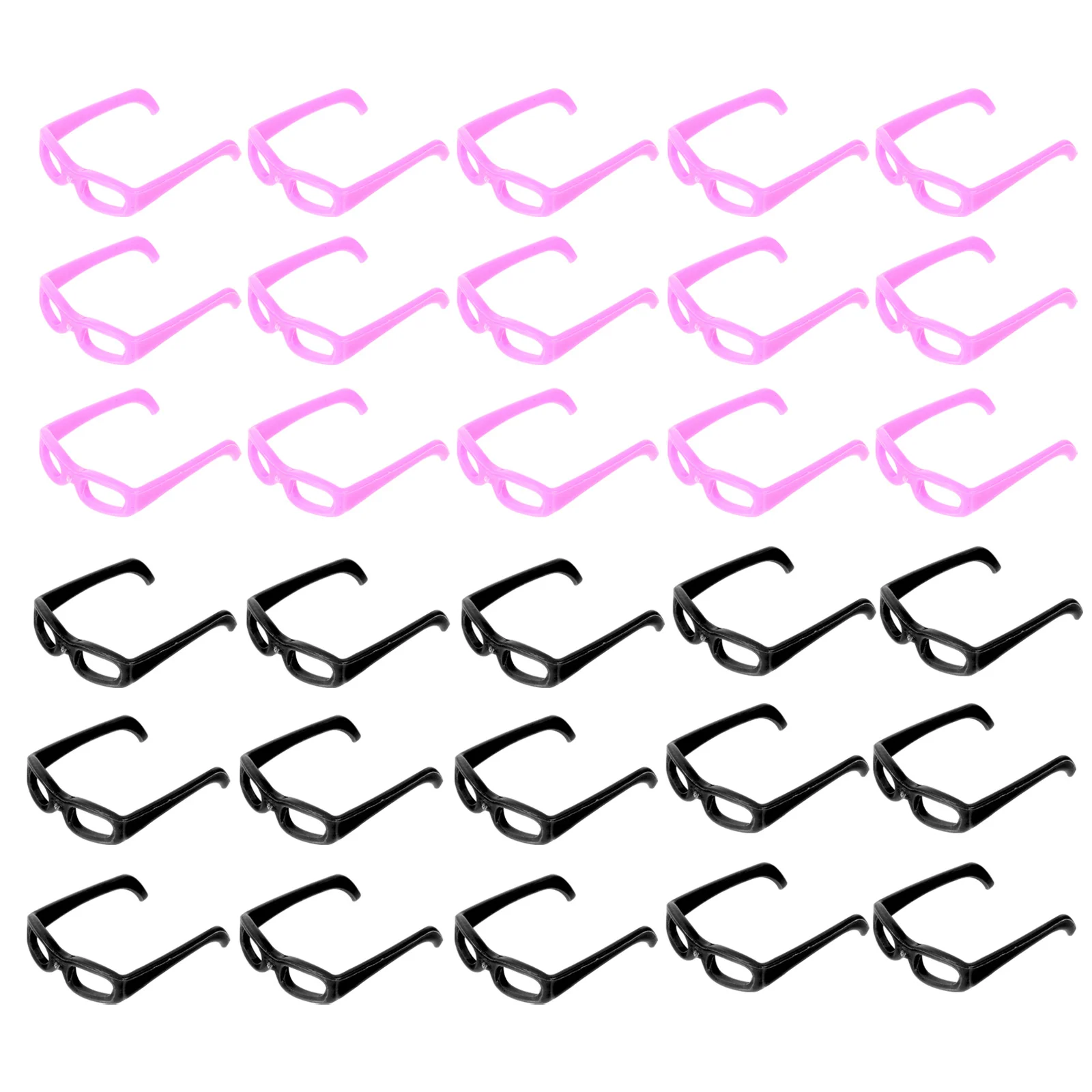 

60 Pcs Baby Toys Mini Sunglasses Plastic Dress Up Eyeglasses Accessories for Dolls