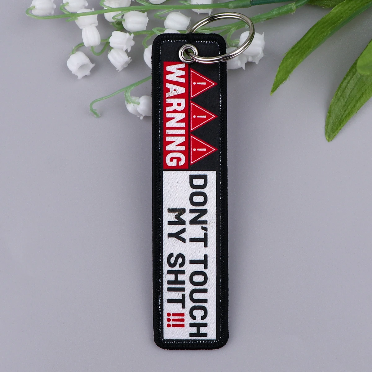 1pcs Computer Pop-up Window Embroidered Keys Tag Keychains Motorcycles Backpack Fashion Jewelry Key Ring Accessories