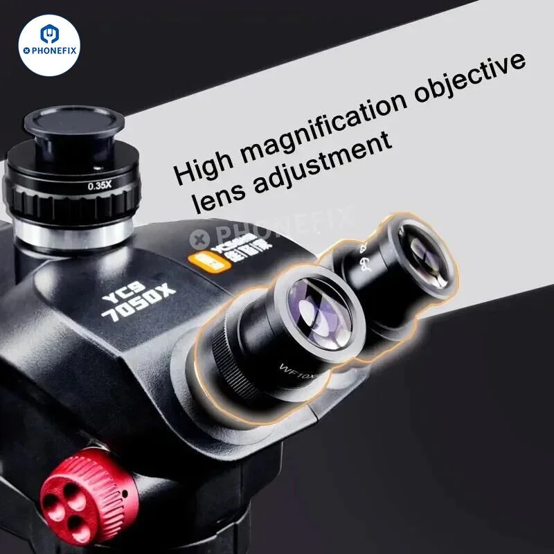 YCS 7050X Microscope Set 7-50X Synchronous Zoom Trinocular