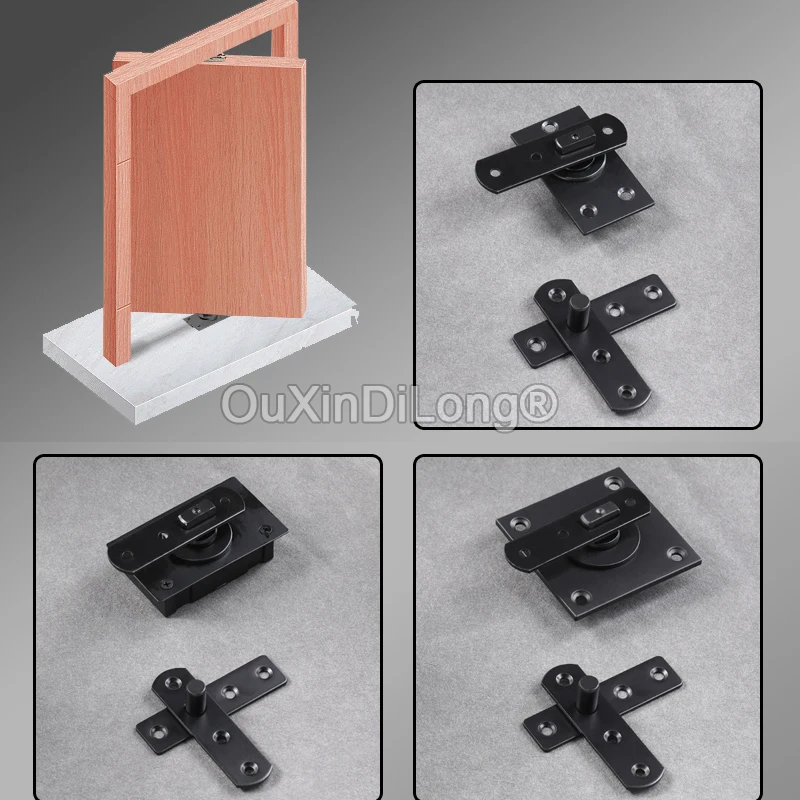 

1 компл. Дверные поворотные петли сверхмощные вращающиеся на 360 градусов устанавливаемые вверх и вниз петли невидимый вал черная загрузка ...