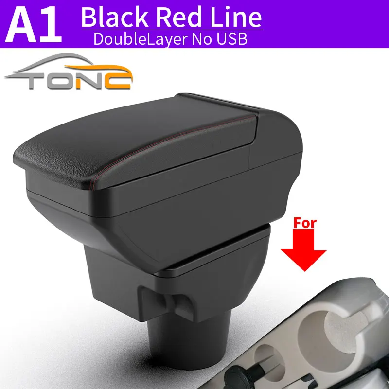 For KIA Rio 2 armrest box For KIA Rio 2006 2007 2008 2009 2010 2011 car armrest box accessories interior Storage box Retrofit