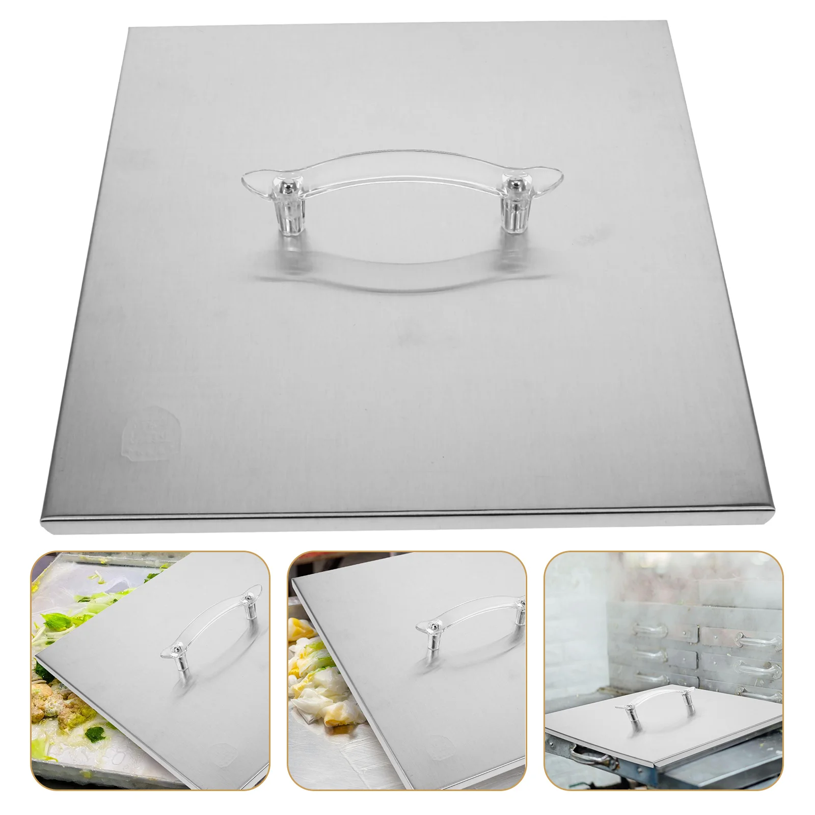 Shell Rice Roll Machine Lid Baby Small Heater Handle Stainless Steel Rectangular Part