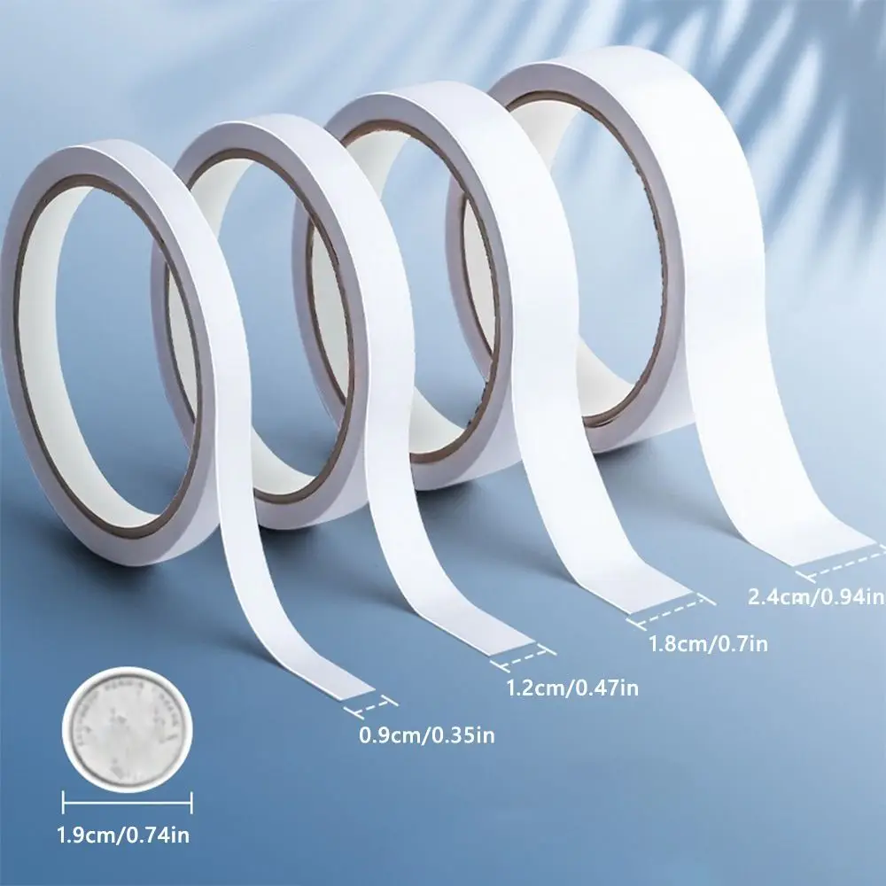 간단한 강한 점도 양면 테이프 흰색 초박형 강한 테이프 스티커 접착 테이프 학교/가정/사무실