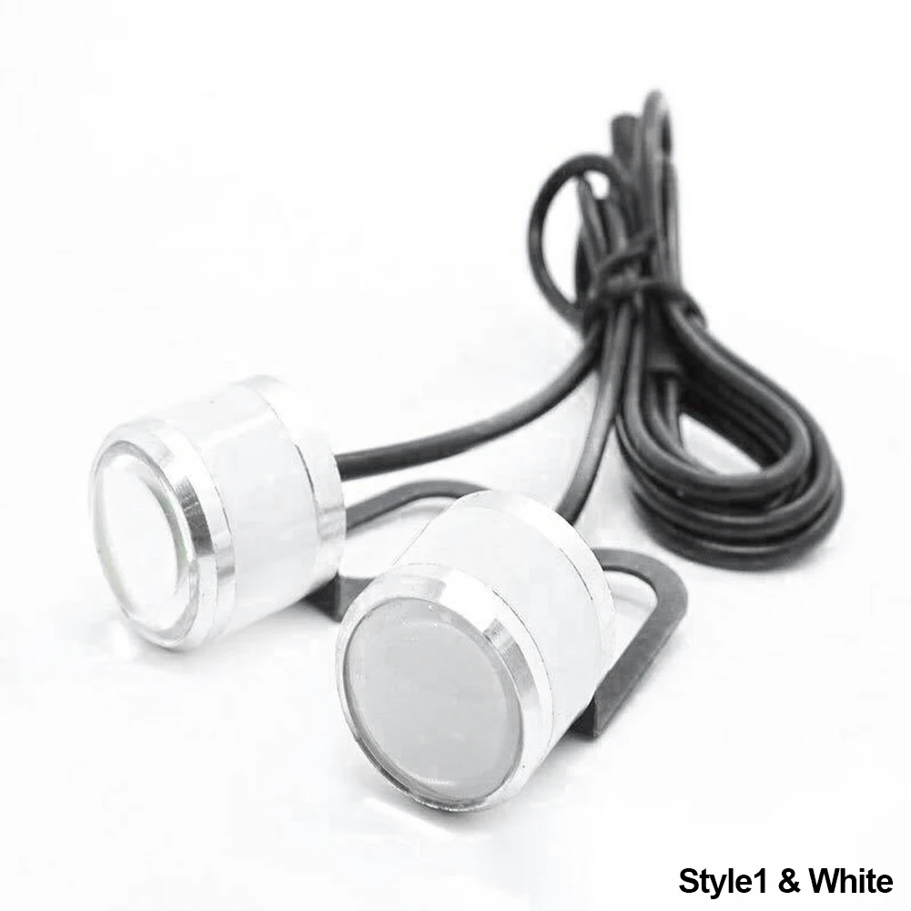 Dual 7-Color LED Strobe Lights with Brackets - Flashing Daytime Running Lights