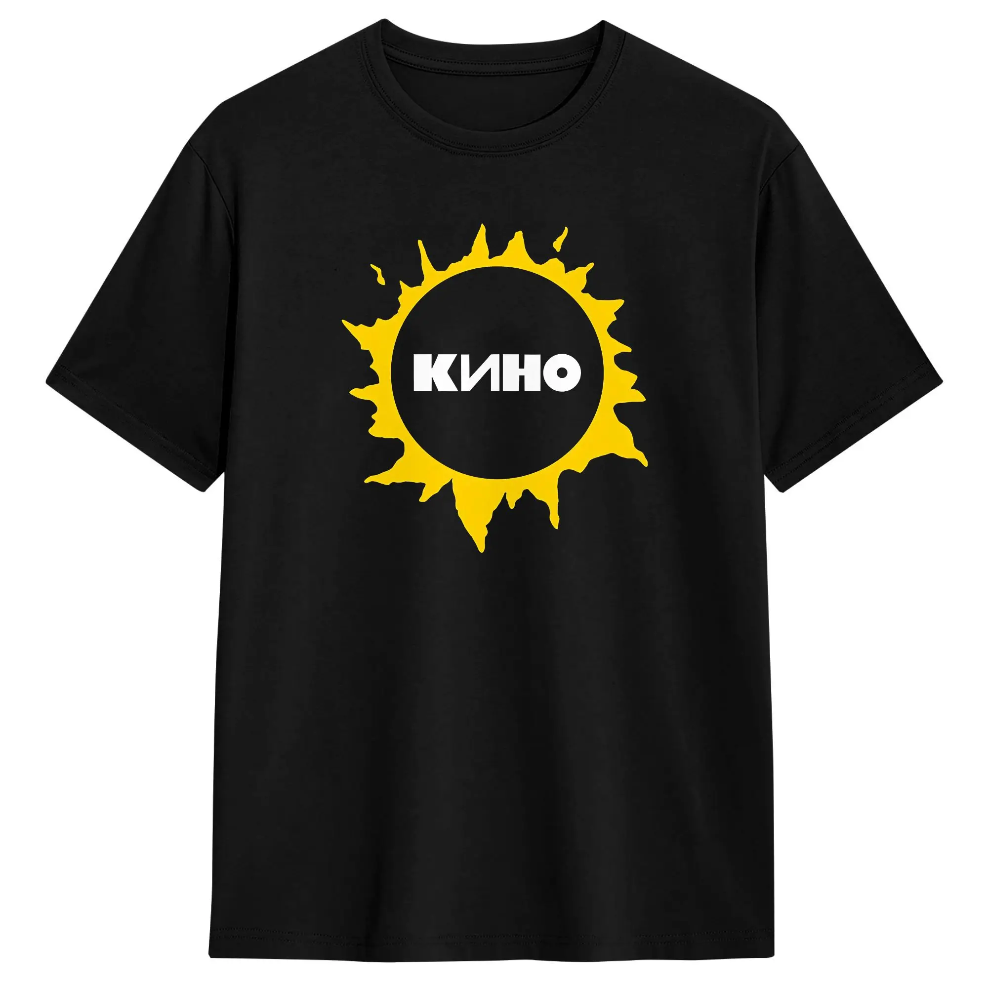 2026 Legendary Russia Rock Band Viktor Tsoi Kino A Sta T-Shirts Herren-T-Shirts aus Baumwolle mit Rundhalsausschnitt, Geschenkidee
