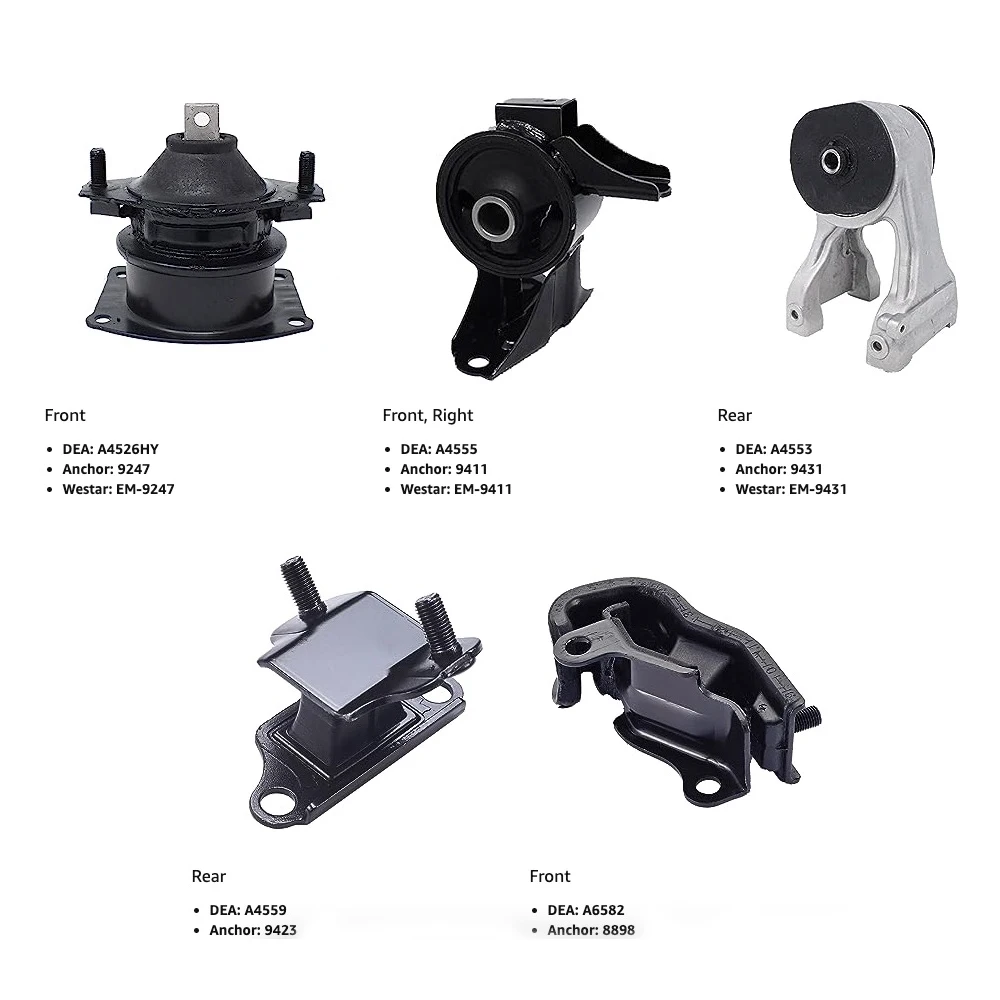 

Motor Mounts Replacement 5pc Set For Honda Odyssey 2005-06 LX / EX 3.5L V6 VTEC