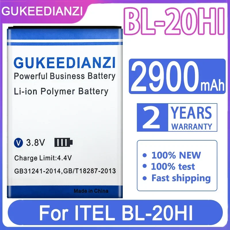 

GUKEEDIANZI Replacement Battery for ITEL BL-21BI BL-24EI BL-20HI BL-25BI Batteries + Track NO