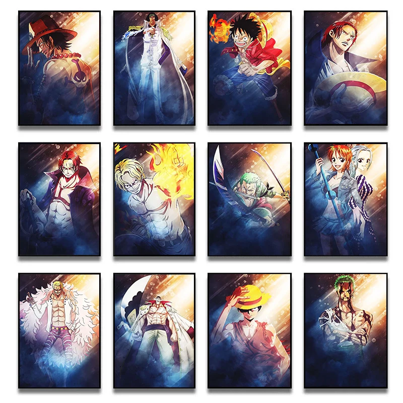 5d Diy Diamond Painting Kit Japanese Anime One Piece Zoro Luffy Diamond