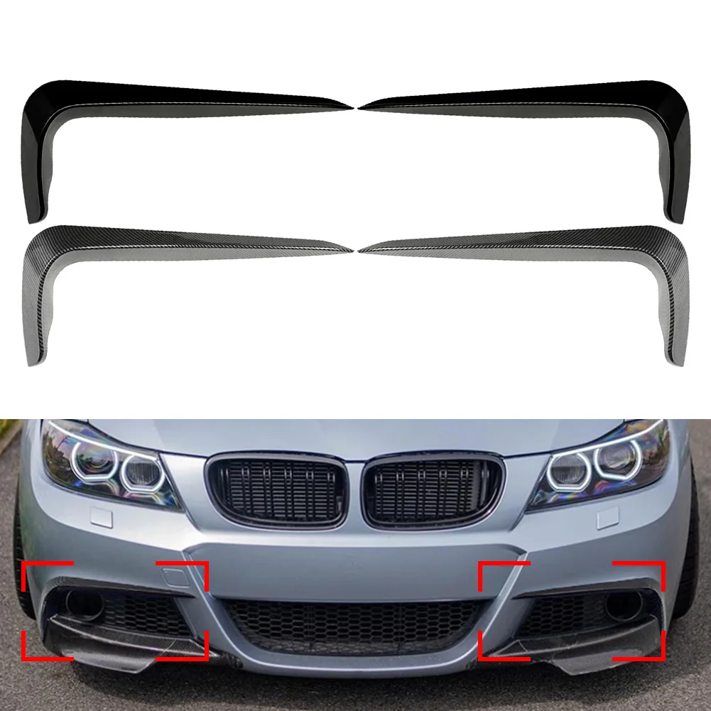 

Car Front Bumper Fog Light Splitter Lip Spoiler Guard Cover For BMW 3 Series E90 E91 325i 335i LCI M Sport 2009 2010 2011 2012