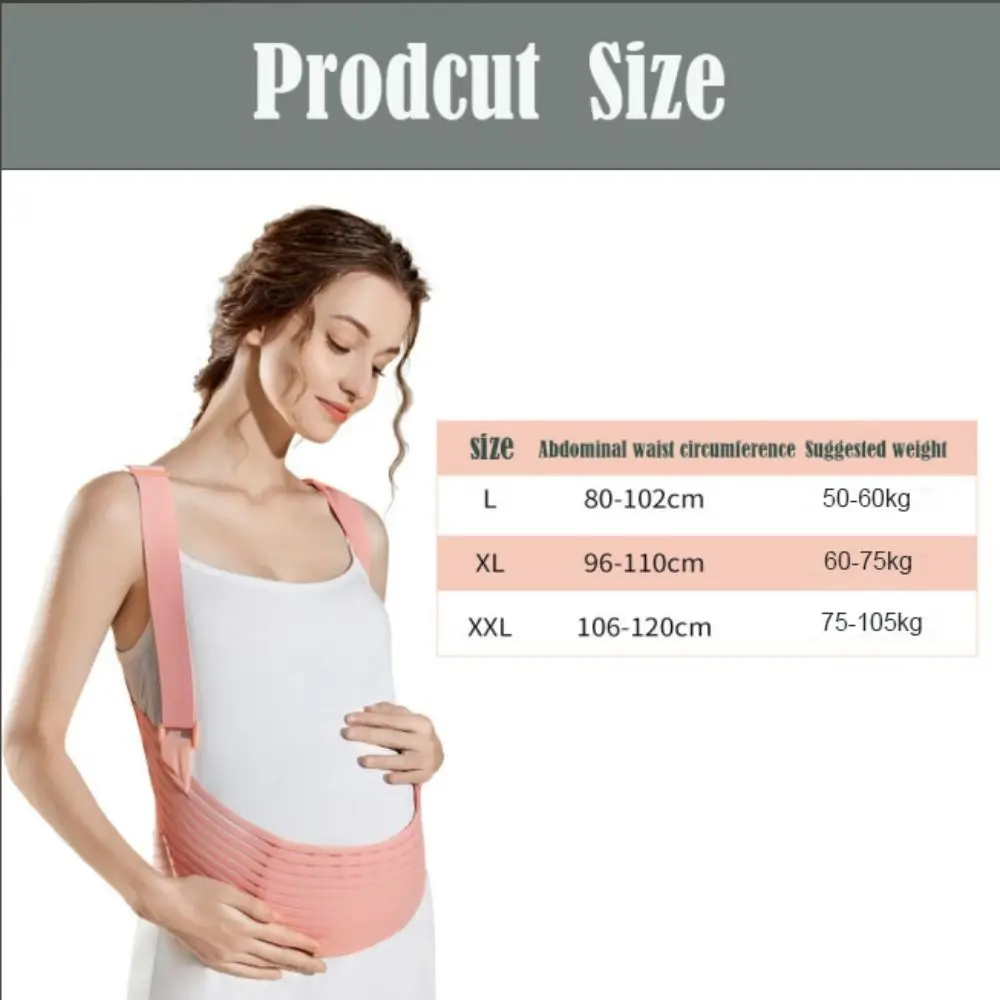 Adjustable Prenatal Support Belt Ultra-thin with Shoulder Maternity Belly Bands Breathable Pregnancy Abdominal Binder