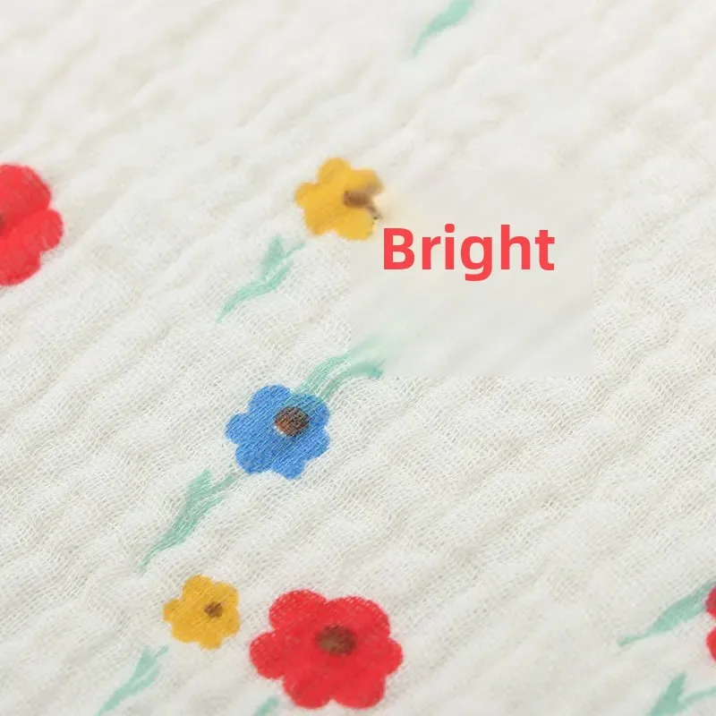 Stock Crepe Printing Fabric Blue Lotus Flower Baby Cap Scarf Romper Material Wax Printed Clothing Fabric From China Mainland