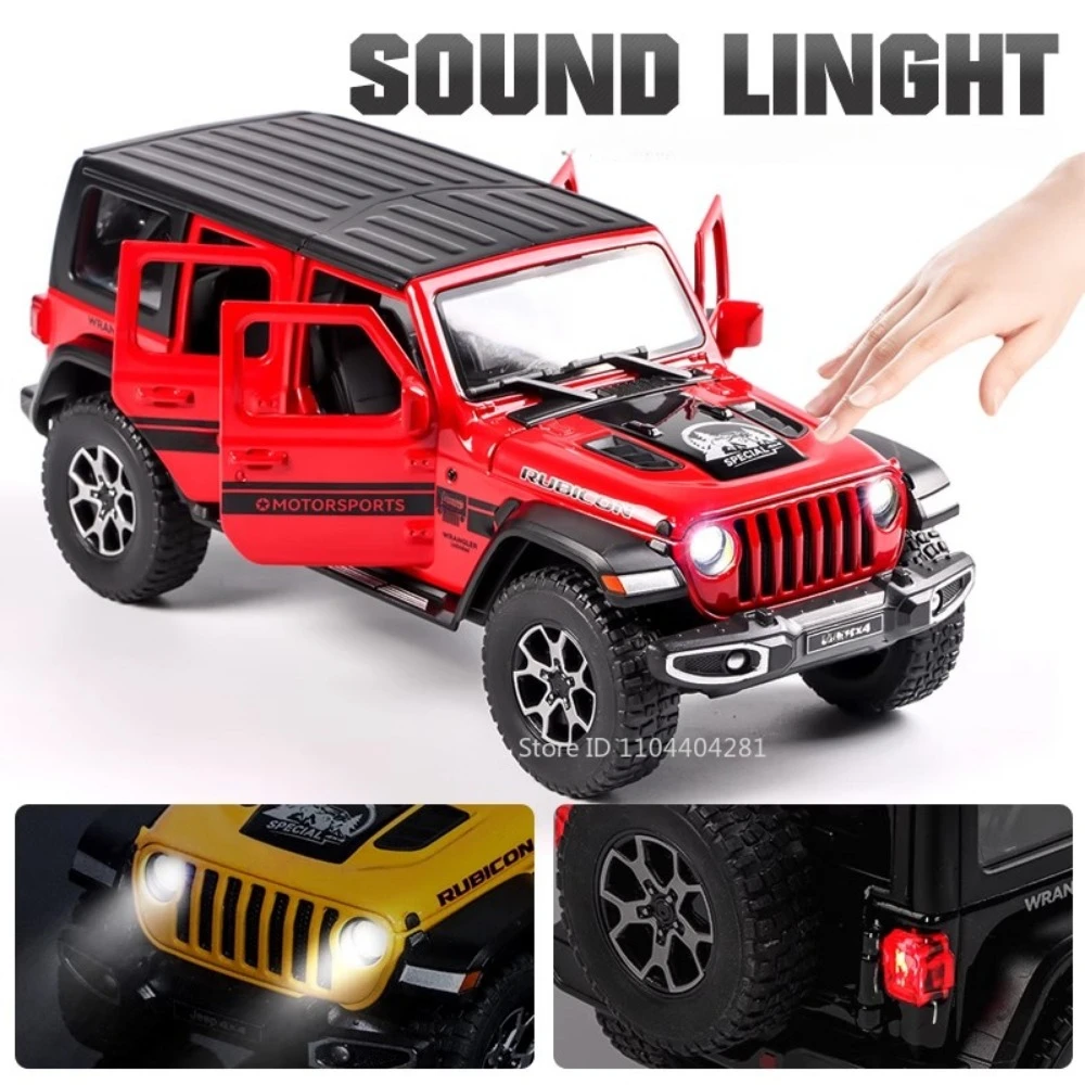 Diecast Wrangler Rubicon with Sound and Light Features