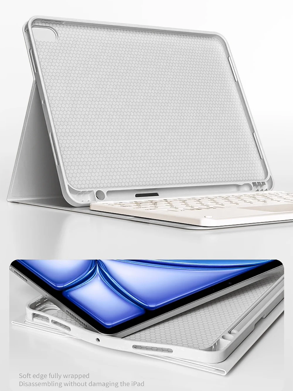 Wireless Bluetooth Keyboard Case with Magic Cover