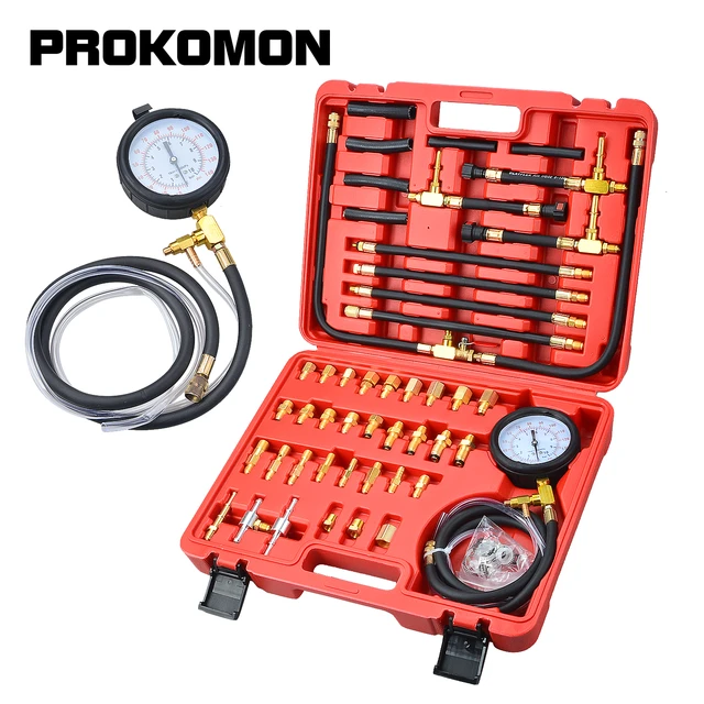 Testeur de pression de pompe d'injection de carburant à connexion rapide,  manomètre avec Valve 0-100PSI 6.3/ 7.89/ 9.49 - AliExpress