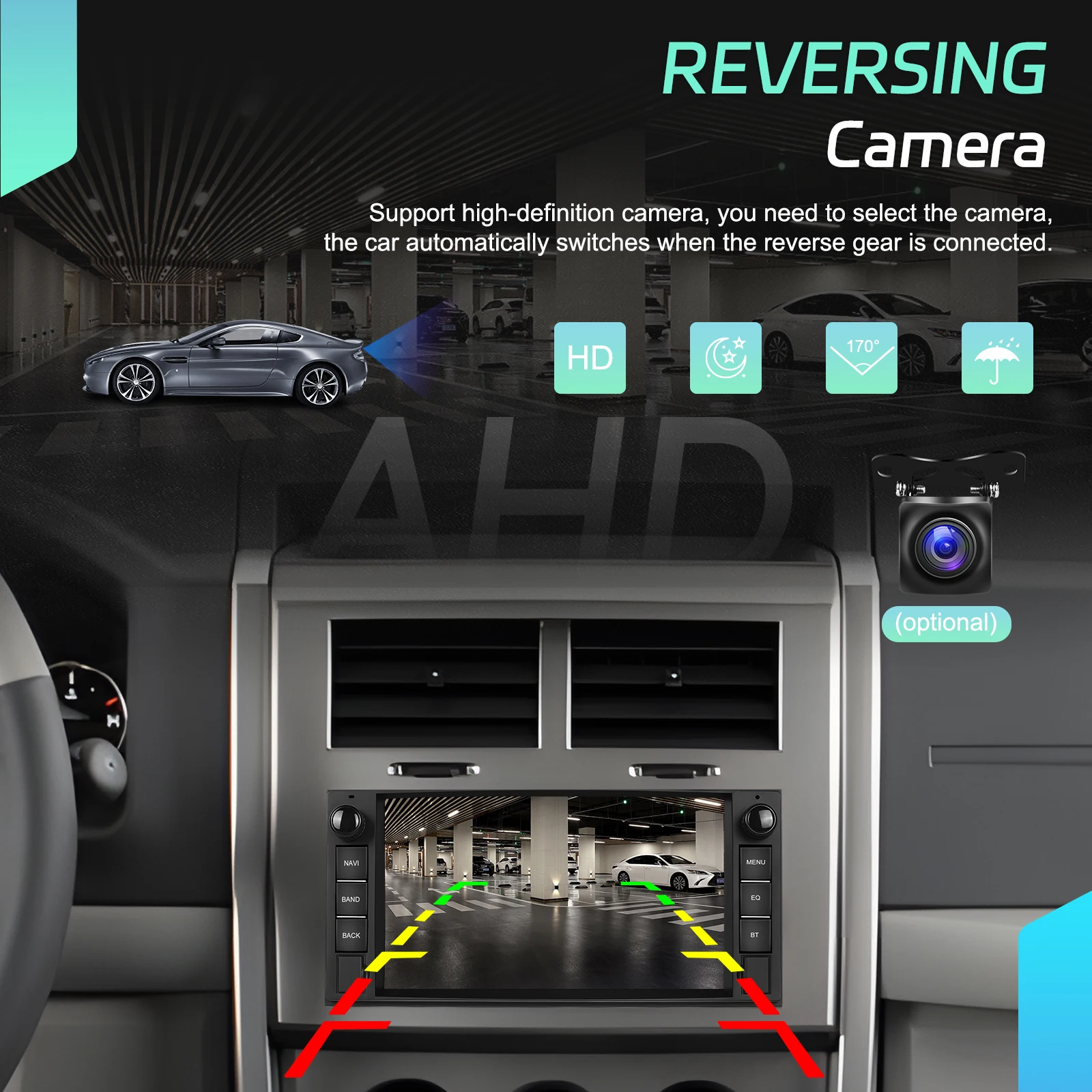 Radio para coche Podofo Android 2 Din 4G + 64G 7" para Chevrolet/Chrysler/Jeep/Dodge, estéreo para coche, Wifi, navegación GPS, sistema inteligente para coche, CarPlay, Android, unidad principal, BT, FM, Autoradio 5