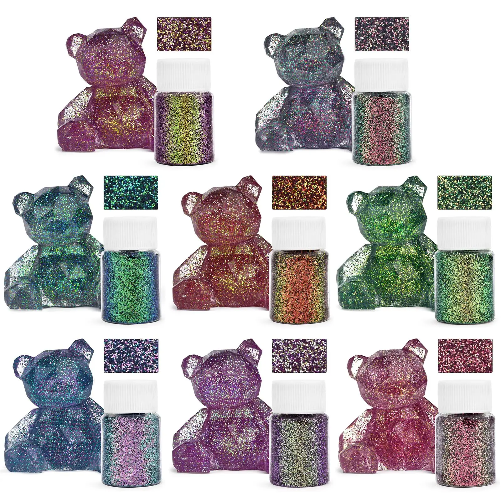 10g/Bottle Chameleon Powder Pigment DIY Epoxy Resin Mold Dye Pigment Nail Art Colorant Glitter Dust DIY Jewerly Making