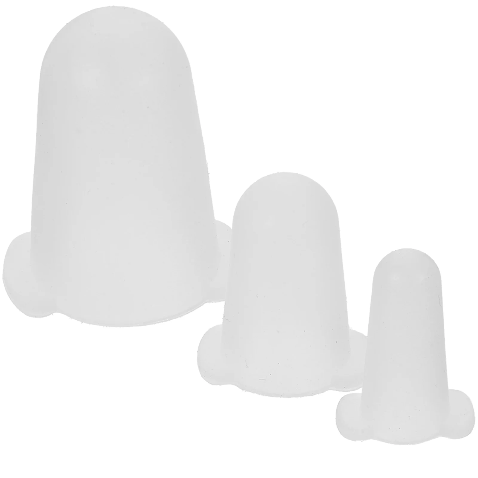 

3 Pcs Protective Cap for Piping Tips Decor Supplies Pipesating Tips Toothbrush Container Protector Sleeves Silica Gel Small