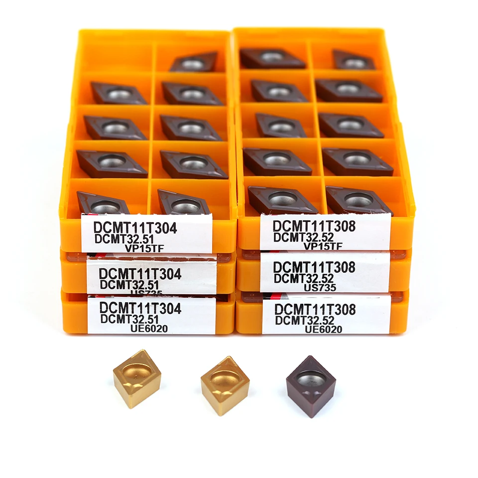 DCMT11T304 DCMT11T308 UE6020 US735 VP15TF carbide insert internal turning tool CNC tool DCMT 11T304 DCCT 11T308 turning tool
