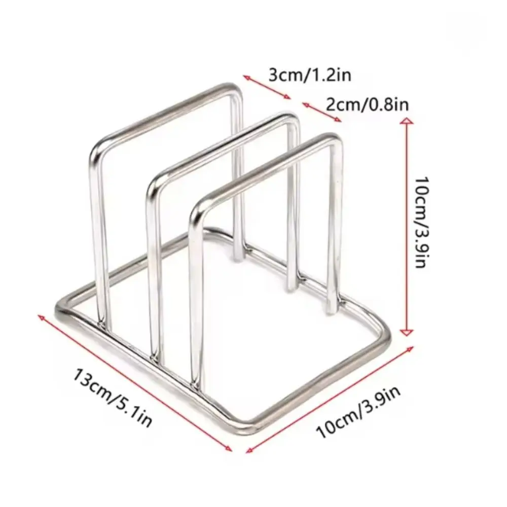 Portable Stainless Steel Cutting Board Holder Rustproof Space Saving Pot Lid Stand 2 Sectional Kitchen Storage Rack 6 Portable Stainless Steel Cutting Board Holder Rustproof Space Saving Pot Lid Stand 2 Sectional Kitchen Storage Rack 6
