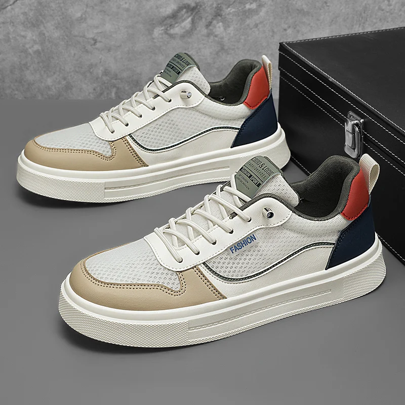Scarpe da skate estive da uomo in mesh traspirante_voghion.com