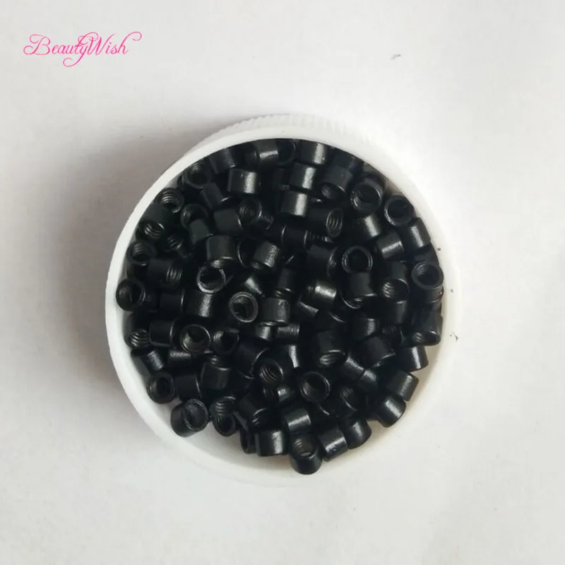 3.5x2.0 Screw Micro Ring Hair Extension Microringe Micro Links Rings Beads Links With Screws Thread Aluminium Screw Micro Ring