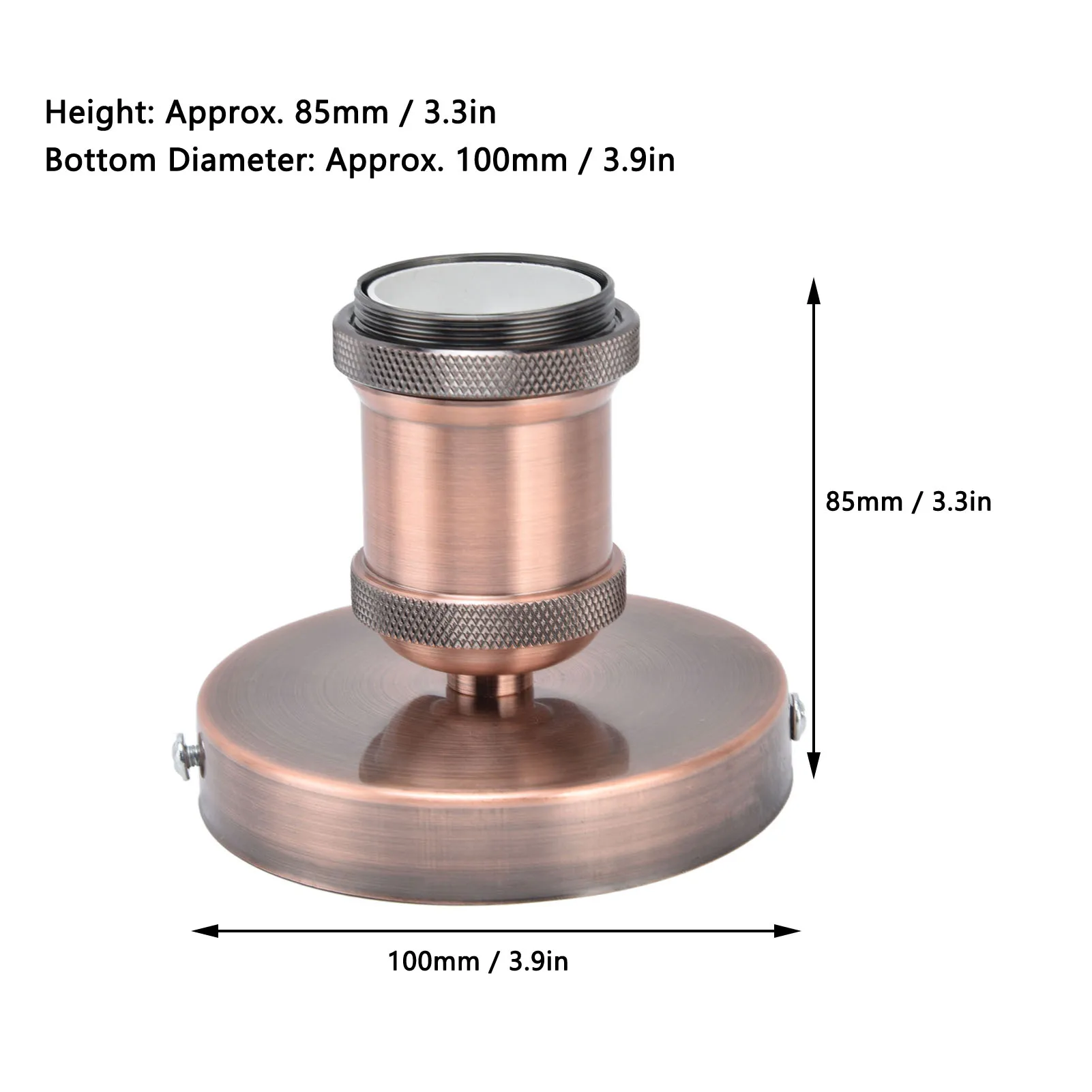 Vintage E26 E27 Lamp Socket Ceiling Lamp Holder with Accessories for Home Kitchen Bedroom Living Room Coffee Shop 100-240V lamp bulb holder lamp holder lamp base