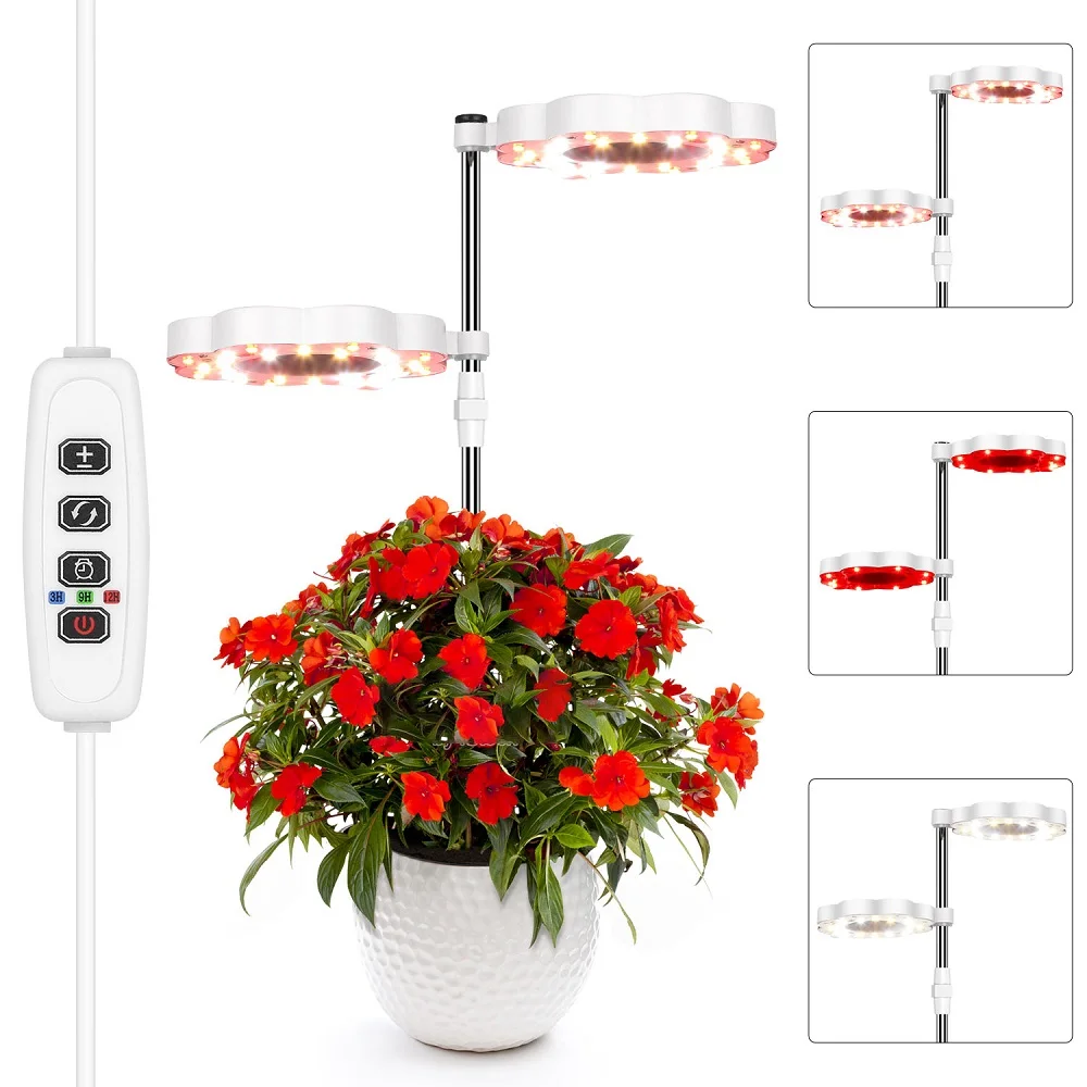 Led Full Spectrum Phyto Lamp Usb 5V Plants Flowers Dimmerabile Grow Light Per Indoor Office Cultivo In Vaso Pianta Idroponica 3500K