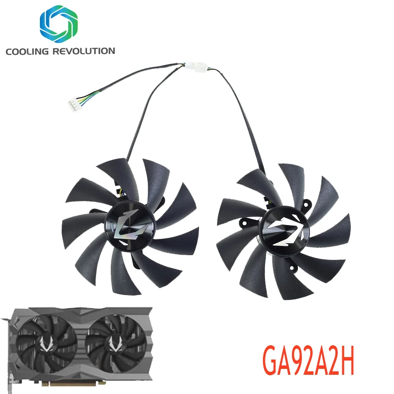 Gráficos para Zotac Gaming Geforce Rtx 2060 Super Mini Rtx 2060 gb Zt-t20600d10m 87 mm Ga92a2h Dc12v 0.35a 4pin fã de