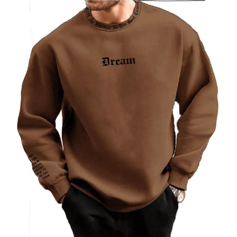 Sweatshirts Men's Tracksuits Long Sleeve Jersey Coats Male Casual Sportswear 3D Printed Letter Tops Pullover Loose Clothing