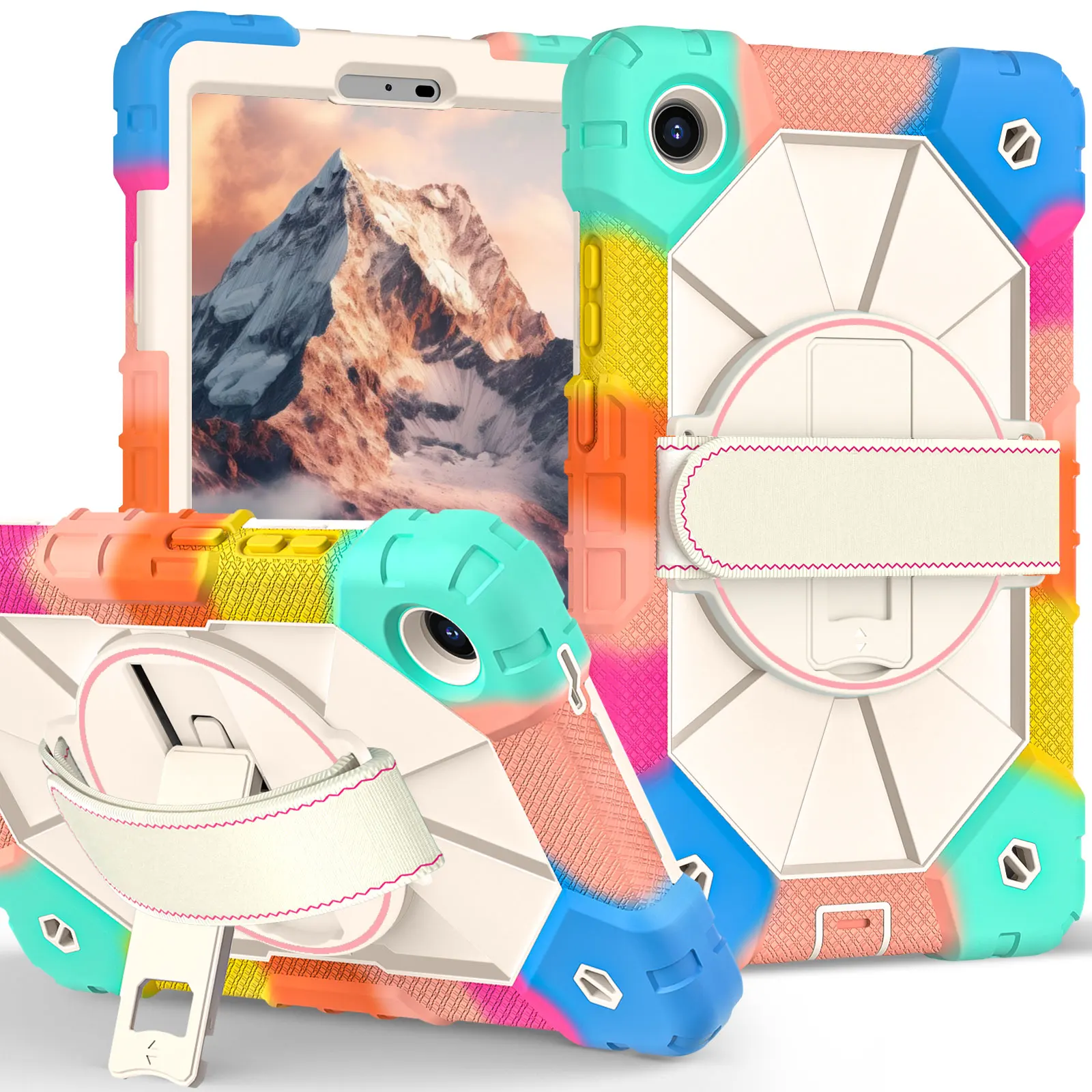 Durable Kids' Shockproof Case with Handle and Shoulder Strap
