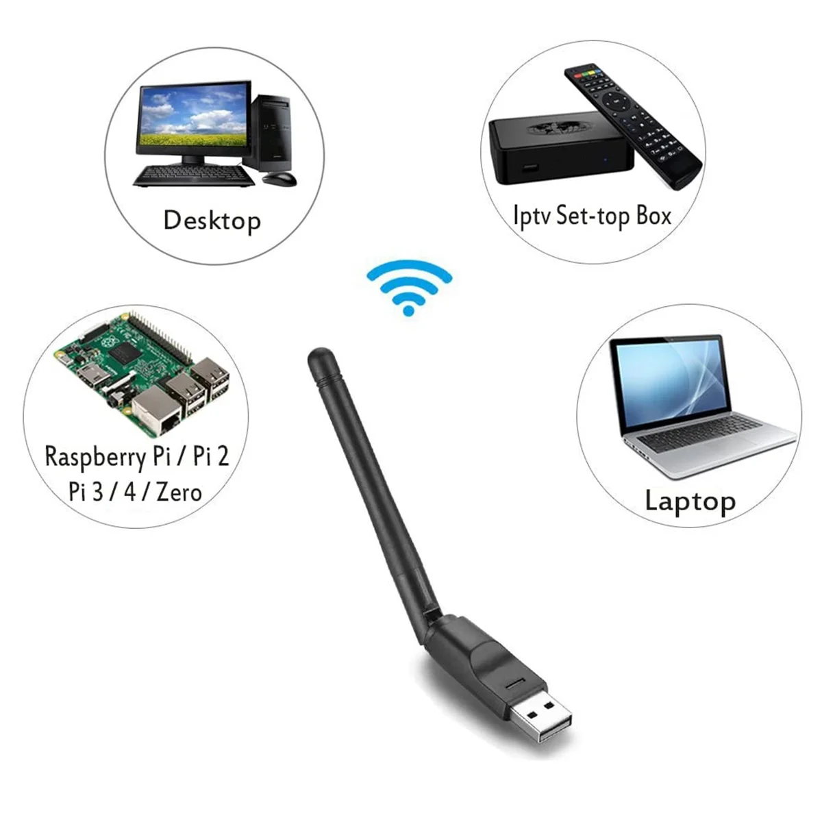 N220R 슈퍼 RT5370 무선 카드 휴대용 2.4G 150Mbps USB 와이파이 어댑터 와이파이 안테나 USB 와이파이 수신기 PC 및 TV 박스용