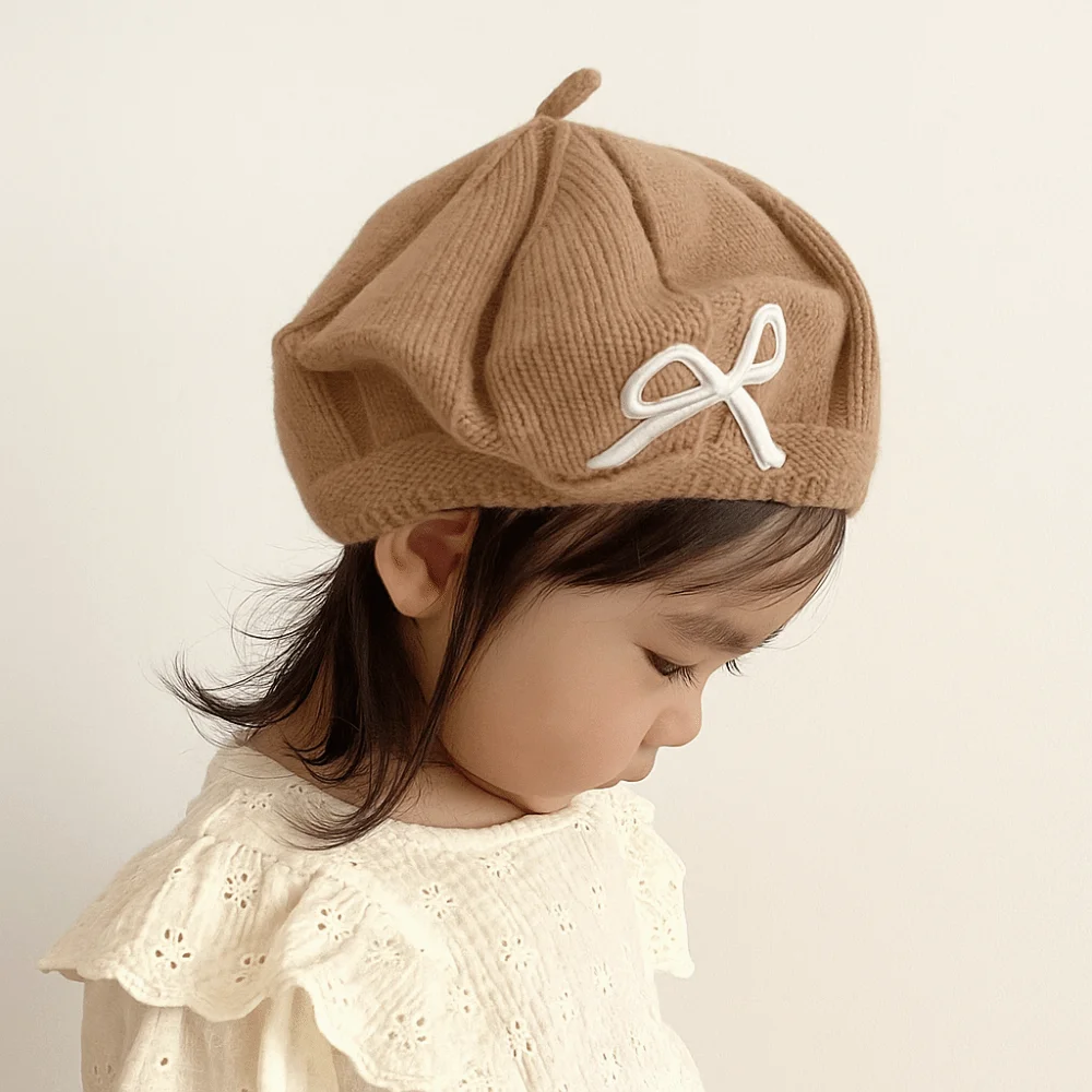Polyester Knitted Winter Hats for Kids