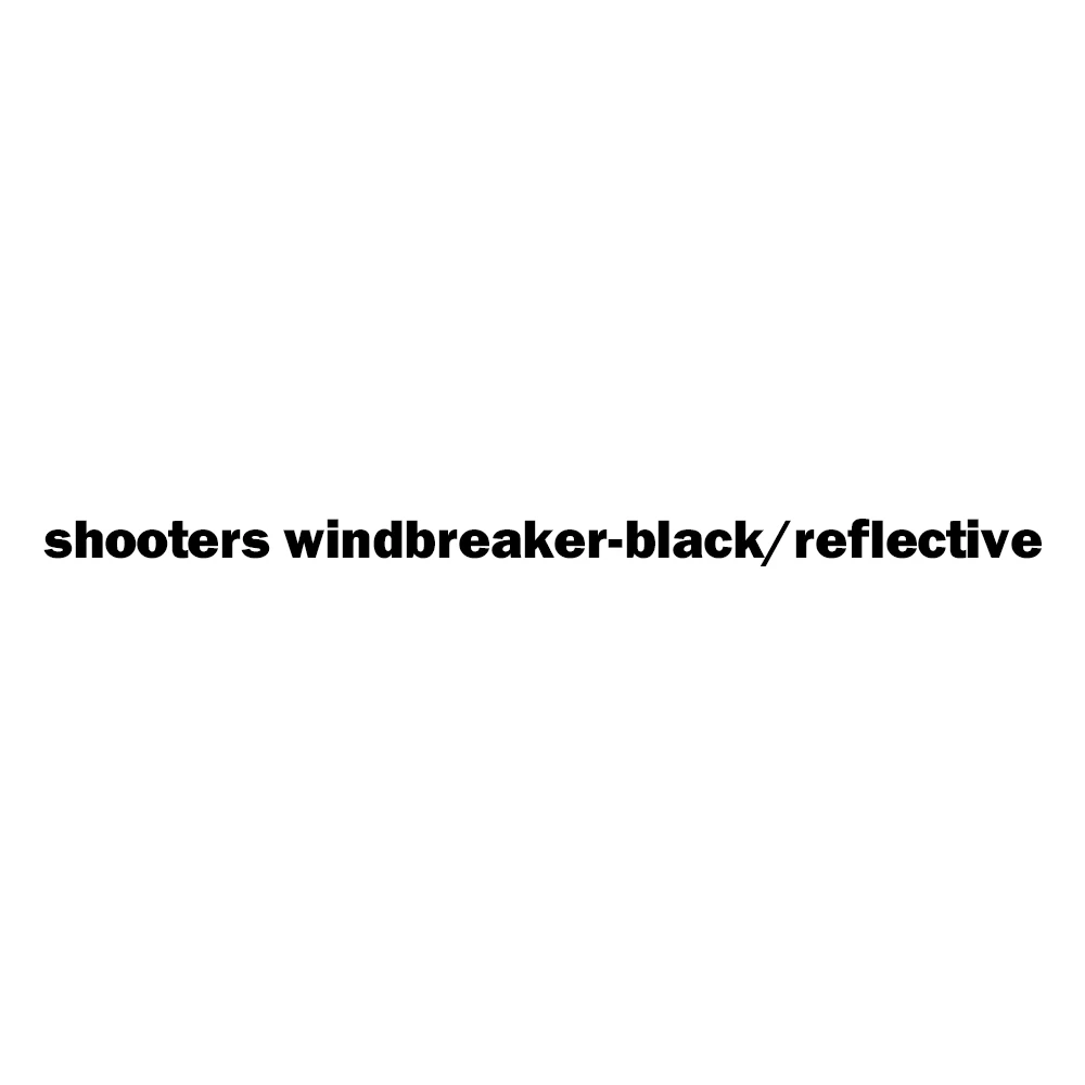 

shooters windbreaker-black/reflective