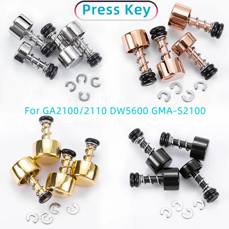 Per Casio Ga2110 Ga2100 Chiave A Pressione Dw5600 Dw-5600 Ga-2100 Ga-2110 Gma-S2100 Pulsante Di Accesso Di Rifornimento Personalità Fai Da Te Ruota Ch