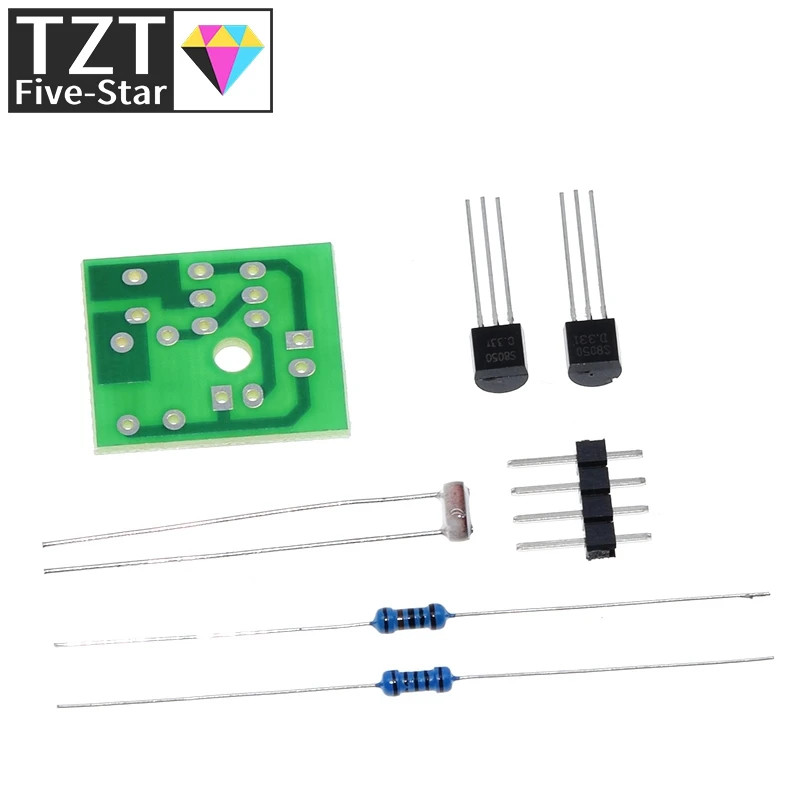 DIY-Kit Lichtsteuerungssensor-Schalter-Set, Lichtempfindlicher Induktionsschalter-Bausatz, DIY Elektronik-Trainings-Set mit Integrierten Schaltkreisen – Detail 10