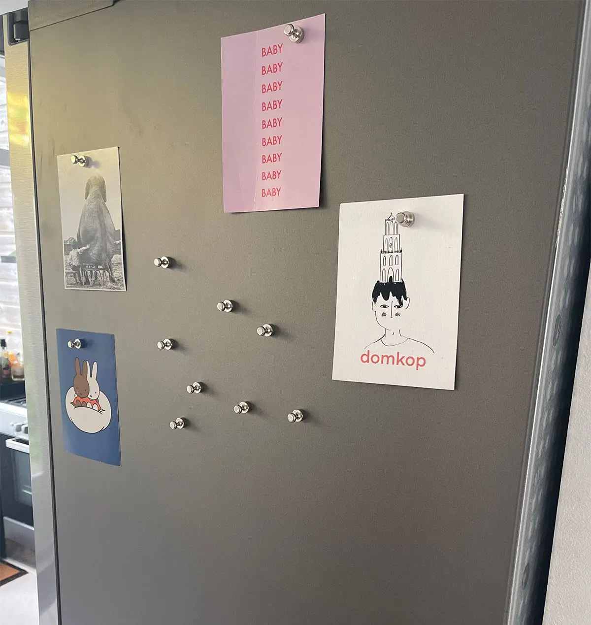 3/5/10 Stück superstarker Neodym-Magnet, magnetische Reißzwecken, Sauger, Reißzwecke, Stahlmagnet, Reißzwecke für Kühlschrank, Whiteboard – Detail 11
