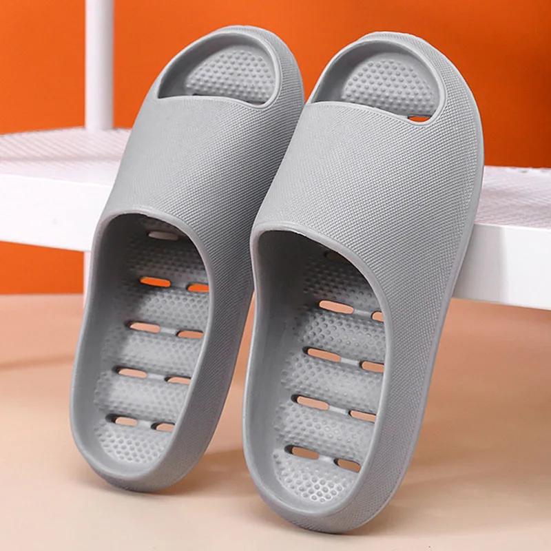 

Нескользящие шлепанцы для мужчин и женщин, мягкая платформа, Эва, быстросохнущие, для душа, летние тапочки для дома