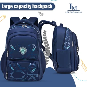 Zaino per bambini Studente della scuola elementare Zaino per ragazzi Grado 1-6 Zaino leggero impermeabile 1