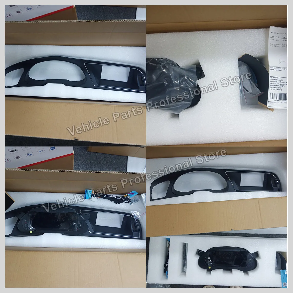 Auti q5 q5l a5 a4 a4l b8 s4 8r 2010- 2018車用LCDダッシュ