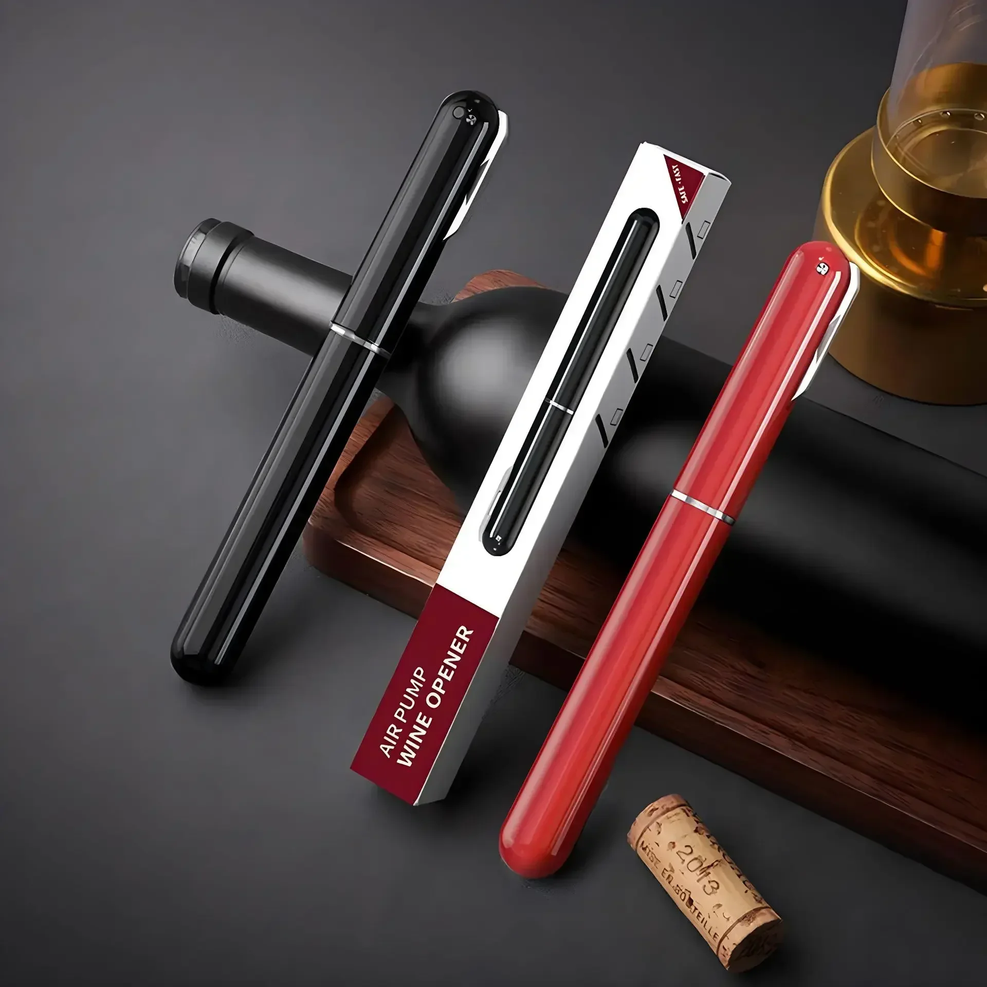Air Pump Wine Bottle Opener Portable Wine Corkscrew Stainless Steel Pin Air Pressure Corkscrew for Home Party Tools bottle opener,kitchen tools,wine opener,wine corkscrew