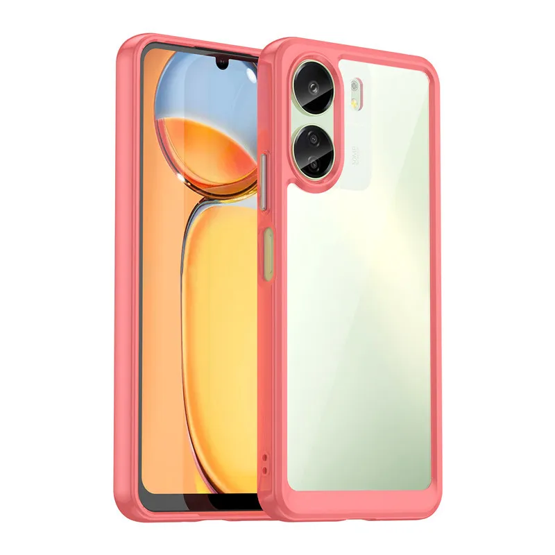 BAILI Funda para Poco C65/Poco M6 4G, Tapa Magnética Carcasa, Ranura para Tarjeta, Cremallera Bolsillo Fundas para Poco C65/Poco M6 4G Case-04