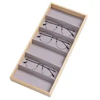 Glasses Tray For Drawer 6 Grids Wooden Eye Glass Organizer Tray Protective Glasses Tray For Unisex Sunglasses Fashion Eye Wear 1