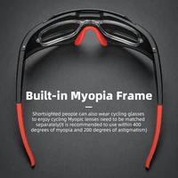 ROCKBROS Photochromic Cycling Glasses Adjustable Nose Sports Sunglasses 1